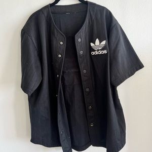 Black Adidas Baseball Jersey